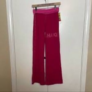 Zumba Cherry Red STOMP Z PANTS NWT